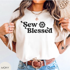 Funny Sewing Shirt, Quilting Shirt, Sewing Lover Gift, Seamstress Tee, Fabric Lover Shirt, Crafter Shirt, Gift for Quilter, Christian Sewing