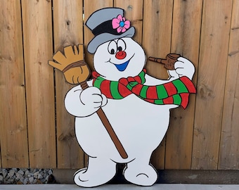 Frosty the Snowman Woodworking Pattern: 3FT DIY Holiday Yard Art (PDF Download)