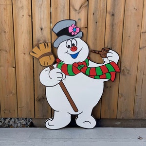 Frosty der Schneemann Holzbearbeitungs-Muster: 1 m DIY Holiday Yard Art (PDF-Download)
