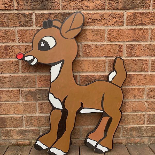 Rudolph the Red Nosed Reindeer PDF, DIY, Yard Art, Christmas WoodWorking Pattern, Instant Download, Printable, Holiday Decor