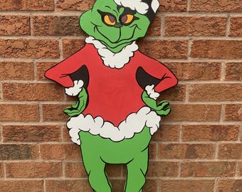 Grinch Yard Art Plan Template: DIY Christmas Decor (PDF Download)