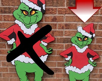 Mini Grinch Woodworking Plan: 3FT DIY Holiday Yard Art (PDF Download)