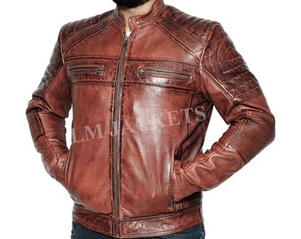 Vintage jaren '90 geel paars zwart leren jas motorfiets Vintage jaren '90 geel paars zwart leren jas motorfiets