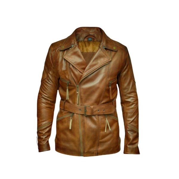 Tan Leather Jacket Etsy