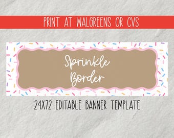 Plantilla de banner con diseño ondulado (editar en Canva)