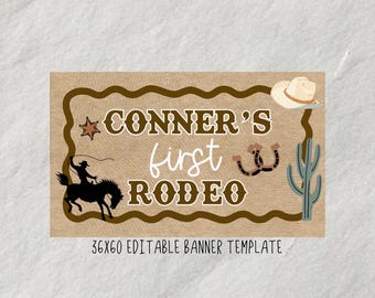 Plantilla de banner para el primer rodeo (editar en Canva)