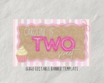 Plantilla de banner Two Sweet (Editar en Canva)
