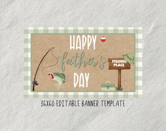 Plantilla de banner para el Día del Padre (Editar en Canva)