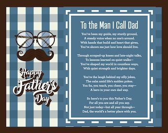 Sentimental Letter from Child to Dad (PDF, PNG)