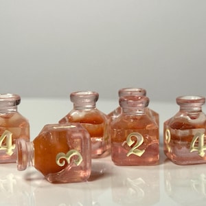 Handmade “Potion of Healing” Liquid Core Dice for RPG TTRPG, Dungeons & Dragons/Pathfinder