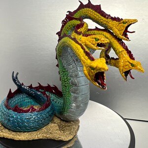 Hydraorm Handmålad Miniatyr Dungeons Dragons D&D DND Pathfinder Rollspelsminiatyrer