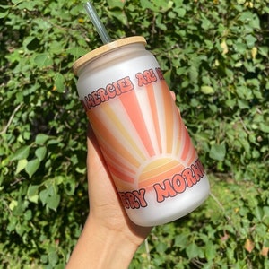 Faith Libbey Glass Cup &quot;His Mercies Are New Every Morning&quot;