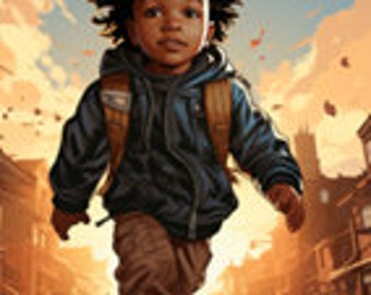 Young Kid Walking To School