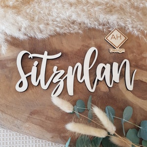 Sitzplan Wo in aller Welt sitze ich find your seat Hochzeit Dekoration Holz Schriftzug Boho Wedding Deko Sitzordnung Gäste Platzkarten Platz
