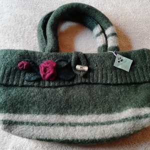 Boiled Wool Handbag Etsy