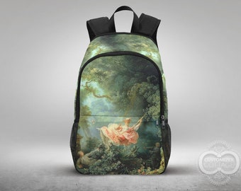The Swing - Joean Honoré Fragonard painting, Custom Made Backpack