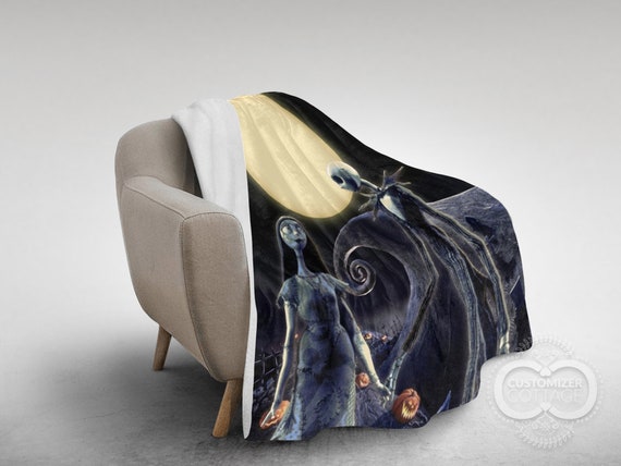 The Nightmare of Jack and Sally, Custom Made Ultra-Soft Micro Fleece Blanket