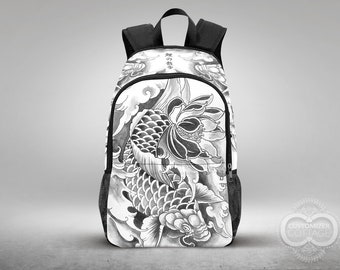 Koi Fish tattoo design, Custom Made Backpack