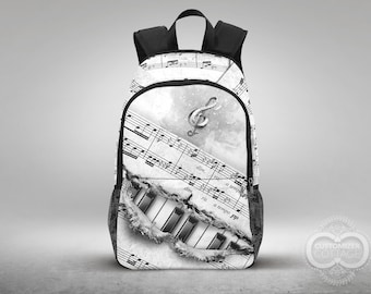 Piano with Sheet Music, Custom Made Backpack