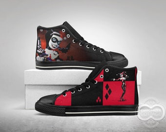 harley quinn converse high tops