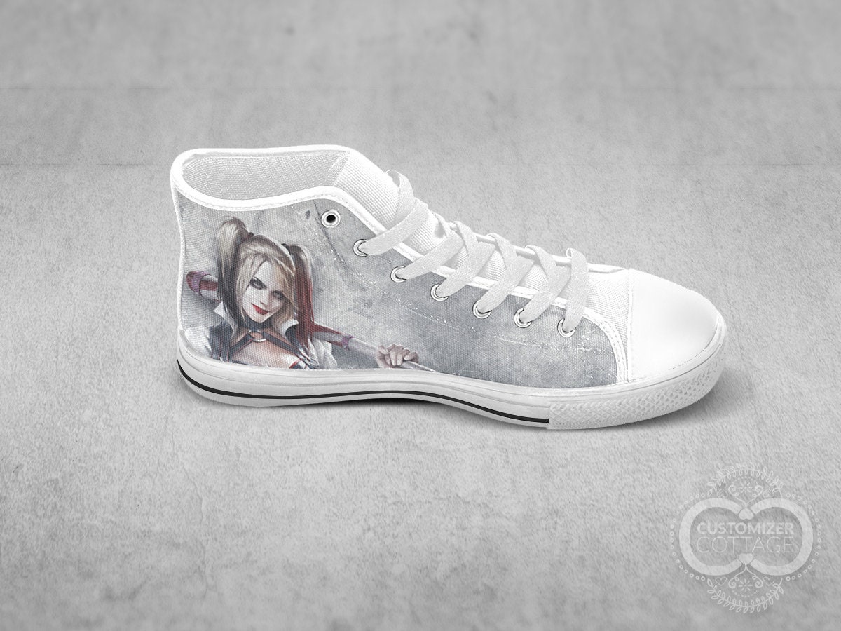 Reebok x DC Comics Freestyle Hi Harley Quinn White Shoes | Zumiez