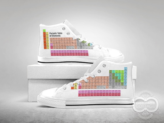 Periodic Table of Elements Custom Made Shoes Etsy