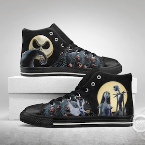 The Nightmare of Jack and Sally, Custom Made Black Shoes