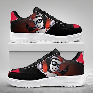Comics Harley, chaussures streetwear basses en cuir synthétique polyuréthane sur mesure