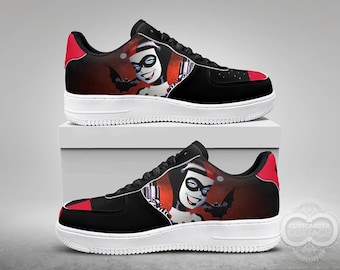Comics Harley Custom Made Streetwear Low Top PU Leather Shoes