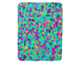 Confetti Sherpa Fleece Blanket