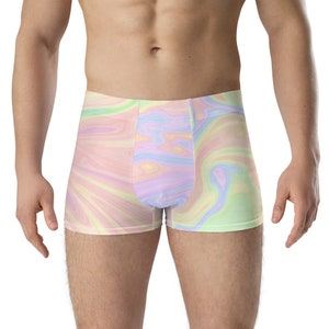 Neon Tie Dye Boxer Briefs, mens underwear, mens boxers, mens bike shorts, mens spandex shorts, bike shorts, spandex shorts, funny boxers