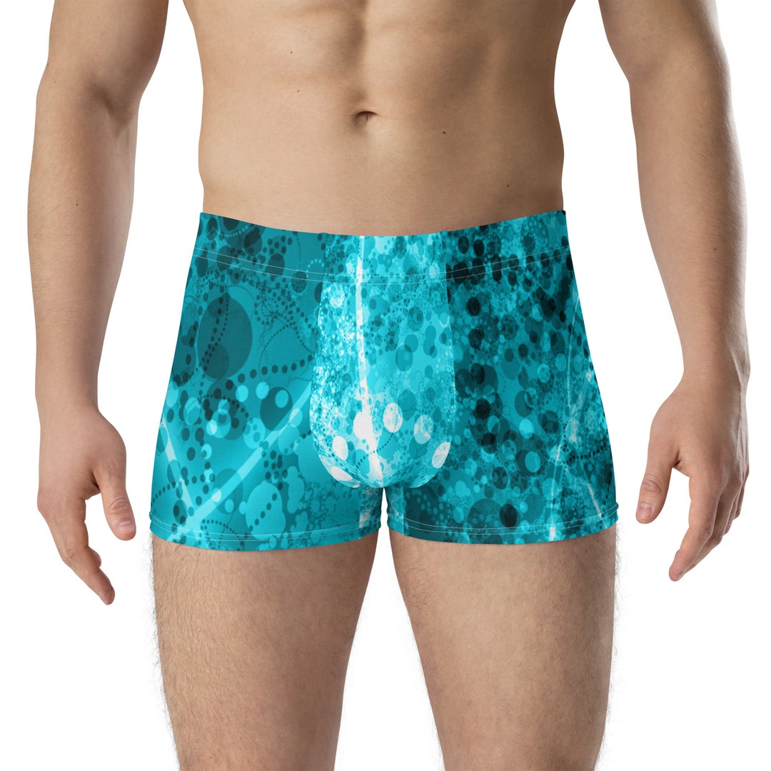 Blue Matrix Boxer , Mens Underwear, Mens Boxers, Mens Bike Shorts, Mens