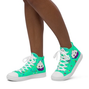 Cupcake Sprinkles Women’s high top canvas shoes, womens sneakers, cute shoes, running shoes, cupcake matching hoodie, converse like shoes