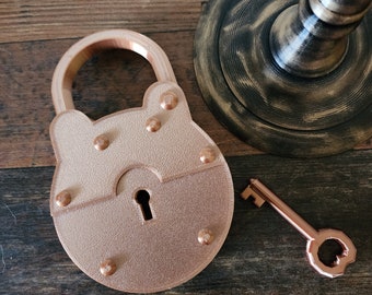 Hello Neighbor Copper Lock and Key - 3D Printed - Pretend Play
