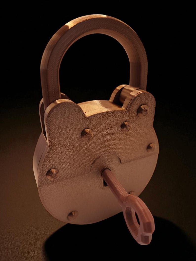 Hello Neighbor Copper Lock and Key - 3D Printed Pretend Play Set, Fan ...