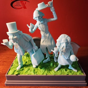 Haunted Mansion Three Hitchhikers 3D Printed Fan Inspired - Etsy