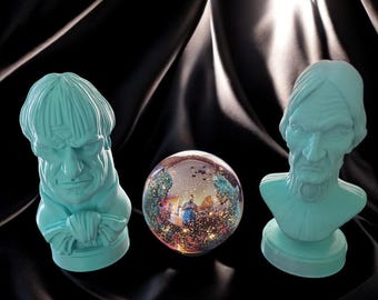Haunted Mansion Bust-Uncle Lucius and Aunt Lucretia-Large Size Pair