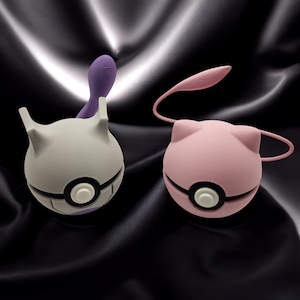 Pokémon-Poké Ball-Pokémon Character  Mew and Mewtwo-3D Printed-Collectible