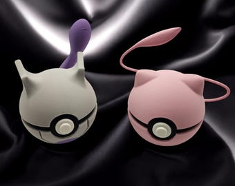 Pokémon-Poké Ball-Pokémon Character  Mew and Mewtwo-3D Printed-Collectible