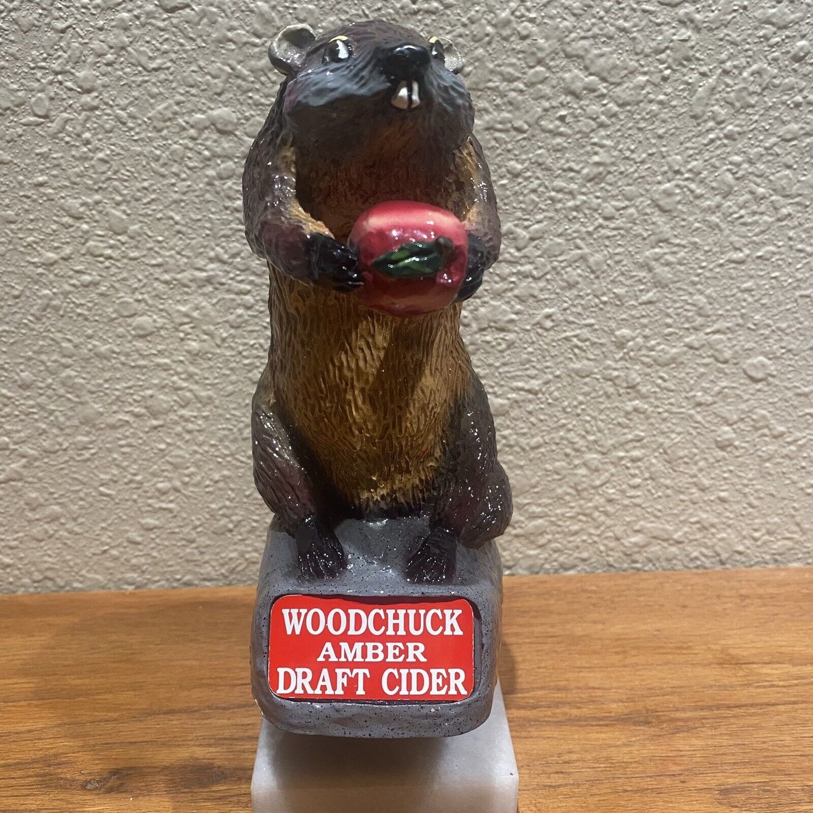 Vintage Draft Beer Keg Bar Tap Handle Woodchuck Amber Draft Etsy