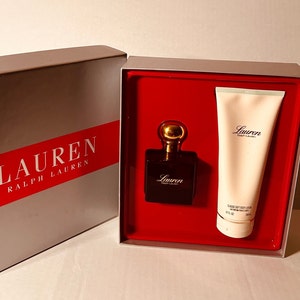 Ralph Lauren Perfume Gift Set. Lauren Perfume EDT 4 Fl.oz and Lauren Soft  Body Lotion 6.7 Fl.oz. 