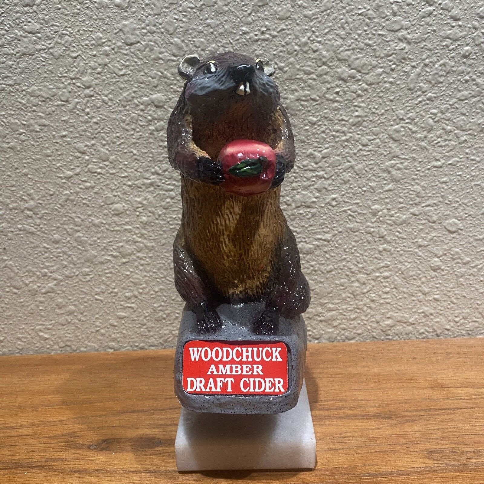 Vintage Draft Beer Keg Bar Tap Handle Woodchuck Amber Draft Etsy