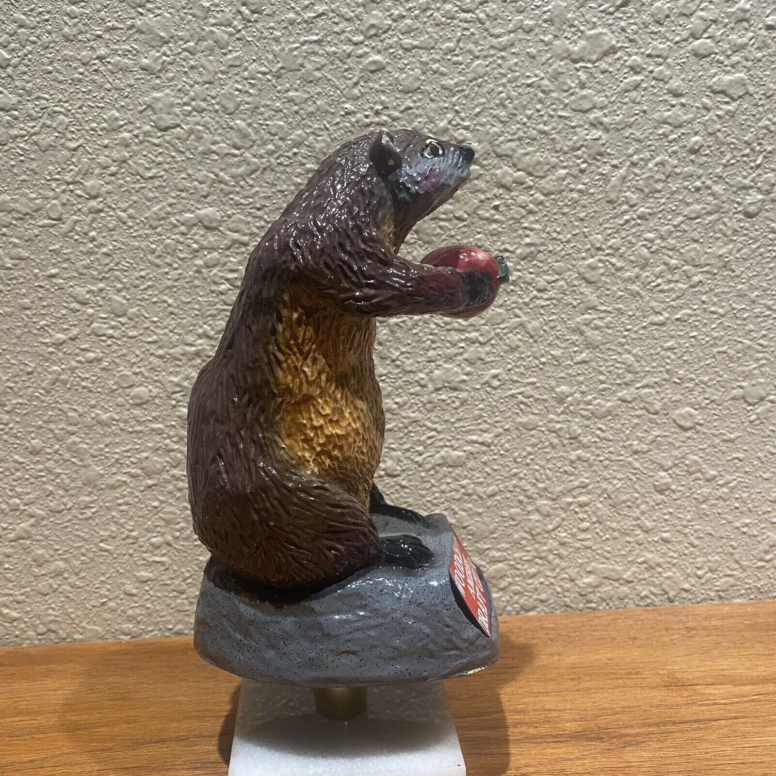 Vintage Draft Beer Keg Bar Tap Handle Woodchuck Amber Draft Etsy