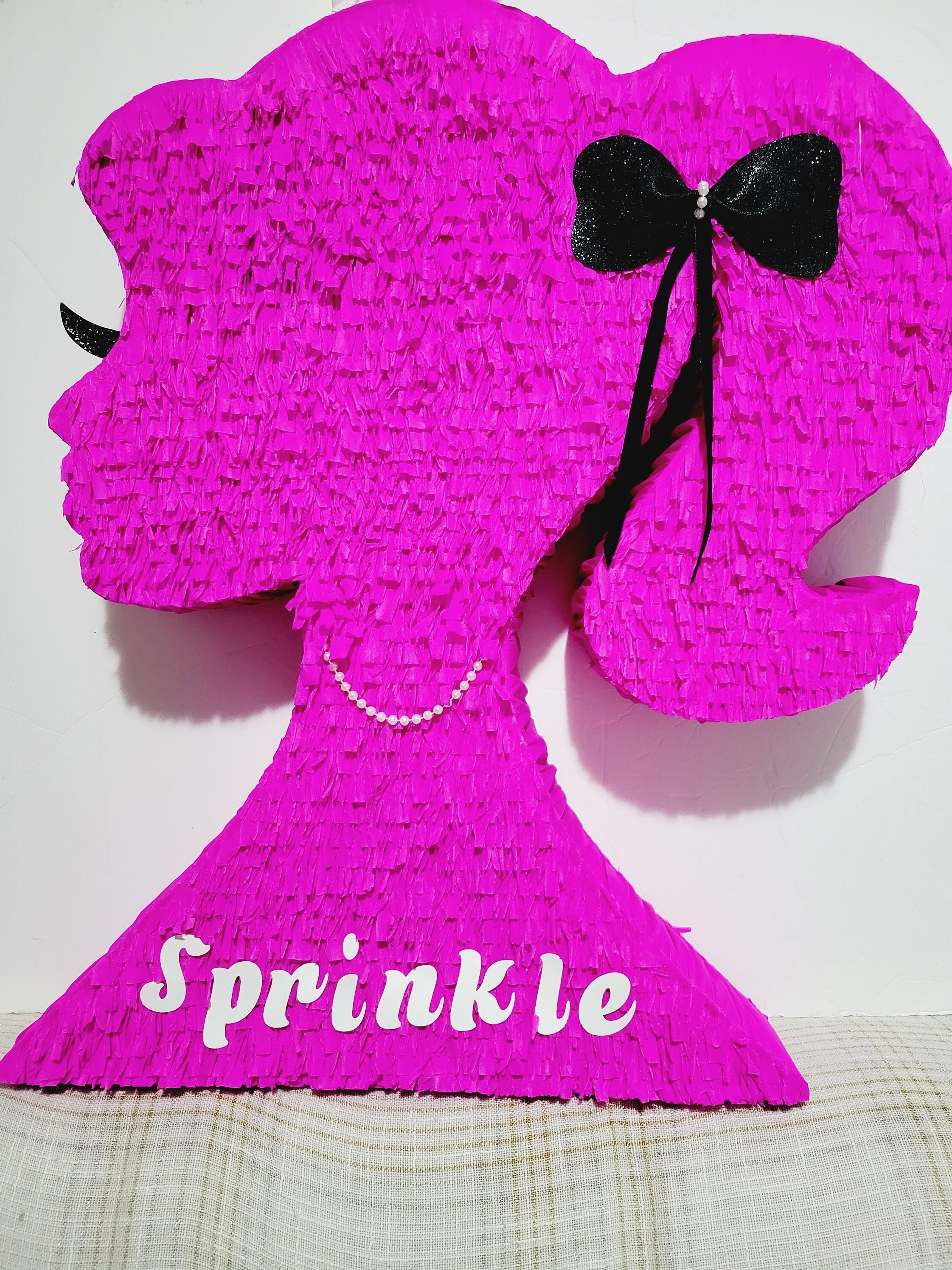 Muñeca Piñata Inspirada En Barbie Para Fiesta De Cumpleaños 30x20x4 