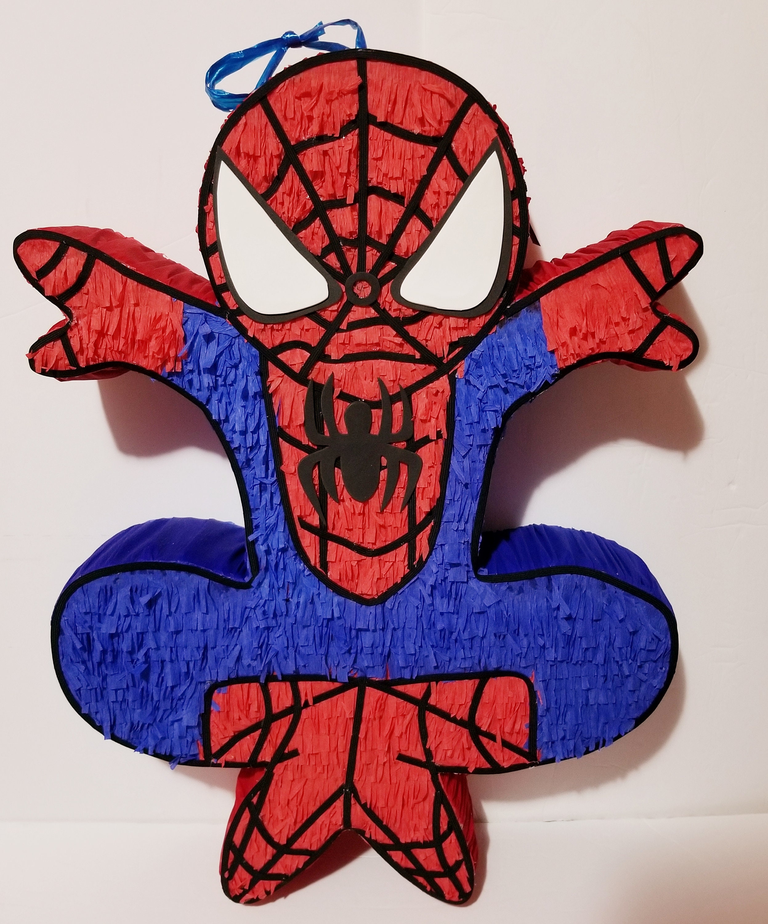 Pull String Blue Spider-Man Pinata