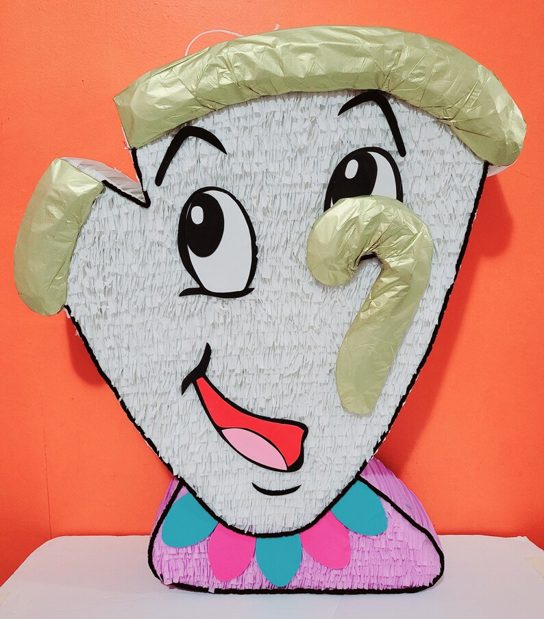 Piñata Tea Cup Beauty and the Beast Happy Birthday Princess Etsy