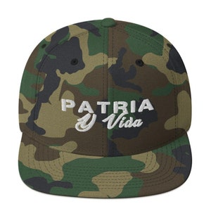 Patria y Vida Cuban Snapback Hat, Gift for Cuban Dad or Mom #SOSCUBA, Cuban Gifts, Gifts for Him, Gifts for Her, Death or Life Cuba Hat