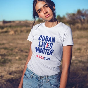 Cuban Lives Matter #SOSCuba Short-Sleeve Unisex T-Shirt, Cuban Gifts, Cuban Flag, Gifts for Him, Gifts for Her, Graphic Tees, Cubana Shirts