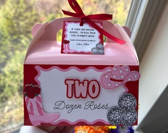 Two Dozen Roses - Cowgirl Gable Boxes - Goodie Boxes