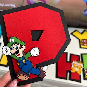 Super Mario Inspired Birthday Banner